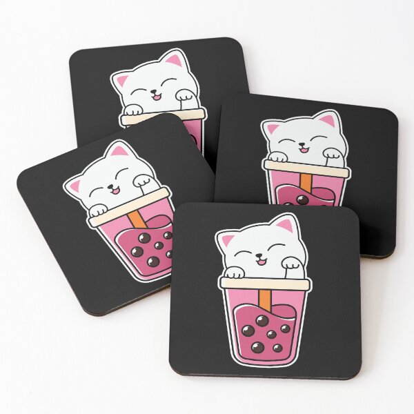 Artikelvorschau, Katze Kawaii Boba Tee entworfen und verkauft von AdelDa19.