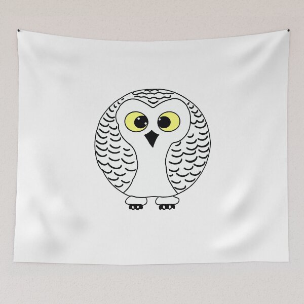 Item preview, A cartoonish round snowy owl VIIIb designed and sold by BrachiaST.