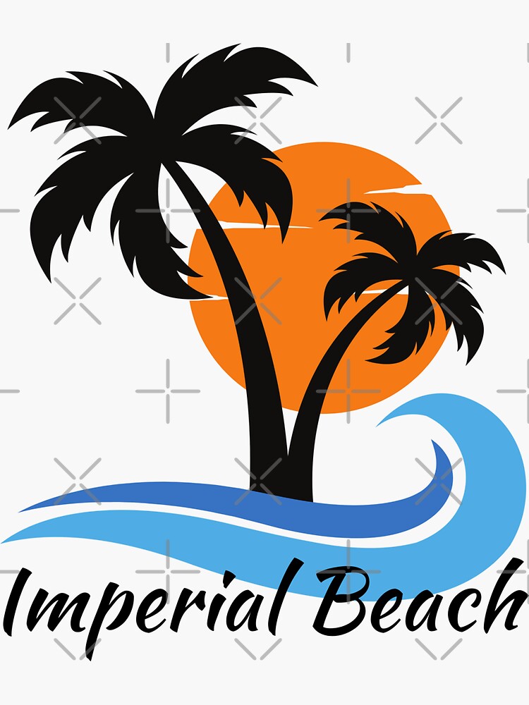 "Imperial Beach, California" Sticker for Sale by MtWoodsonSales Redbubble