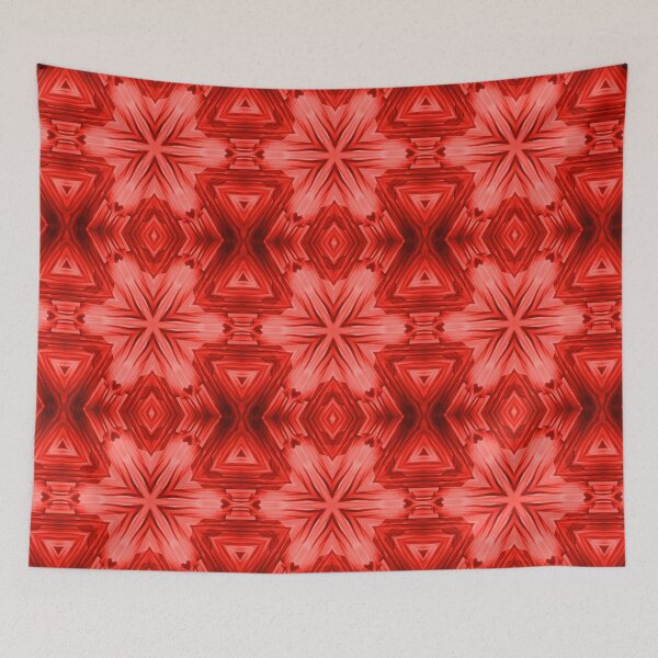 Item preview, Red Boho Star Pattern designed and sold by KeksWorkroom.