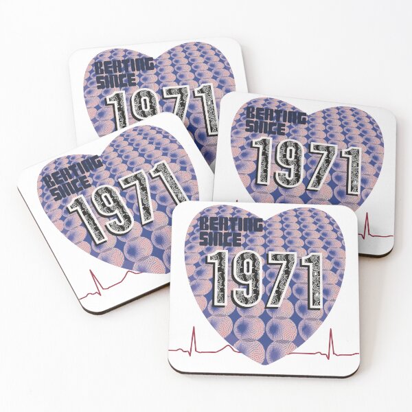 Item preview, Beating Since 1971 Year on a psychedelic background  designed and sold by KateVanFloofno1.