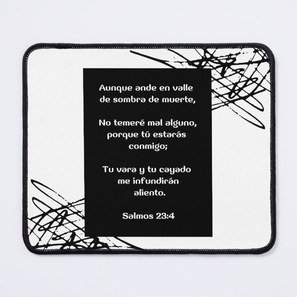 Item preview, Bible Verse Psalm 23-4 In Spanish designed and sold by bible-prints.