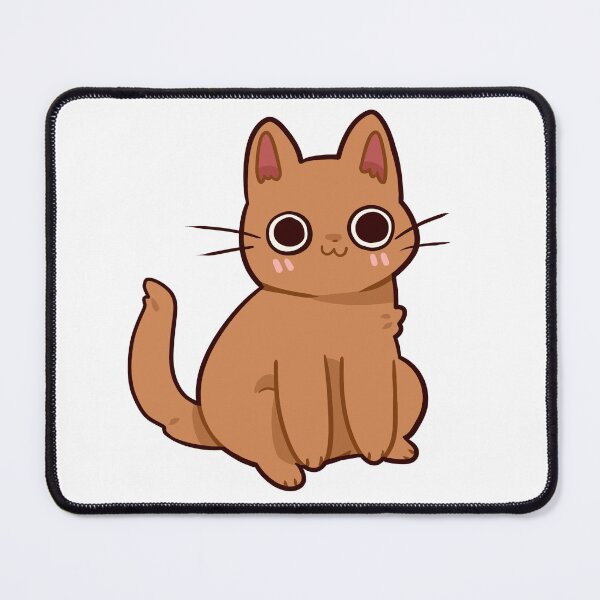Item preview, Brown cute anime cat designed and sold by RepublicOfFire.