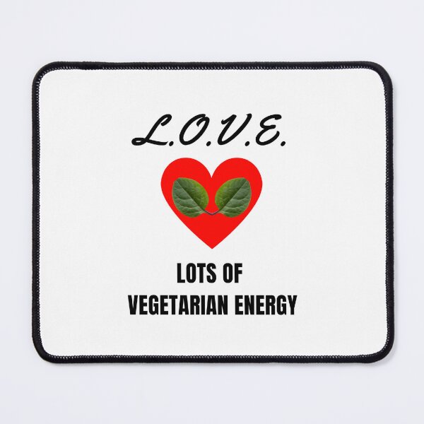 Item preview, Vegetarian Acronym For LOVE | Lots Of Vegetarian Energy (Black Font) | Acronym designed and sold by ACRONYMSONLY.