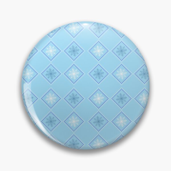 Item preview, Retro Ice Blue Snowflakes Pattern designed and sold by 247vibes.
