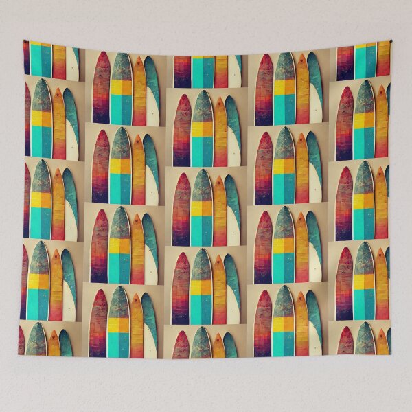 Item preview, Artistic Retro Vintage Surfboards Beach Decoration Art Gift designed and sold by LADistrictGarb.