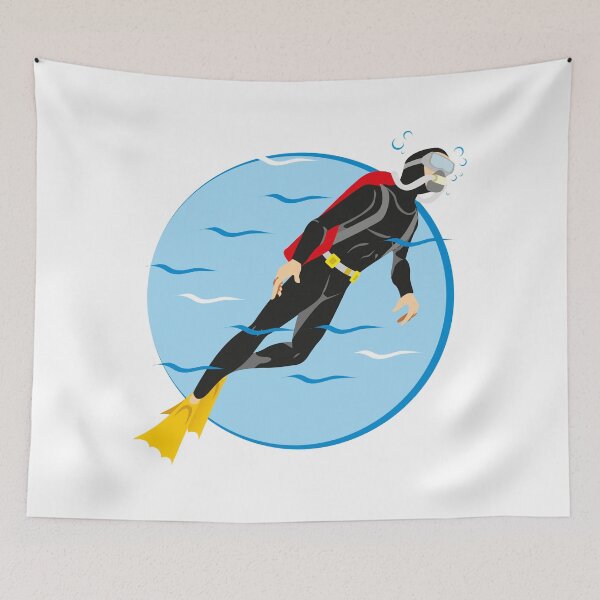 Item preview, Person Scuba diving tourism. Ideal for artistic material and institutional sport designed and sold by LucianoCosmo.