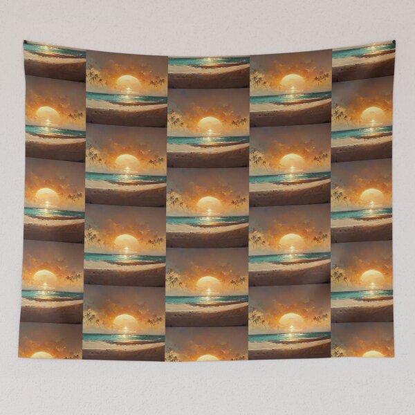 Item preview, Artistic Retro Vintage Ocean Beach Decoration Art Gift designed and sold by LADistrictGarb.