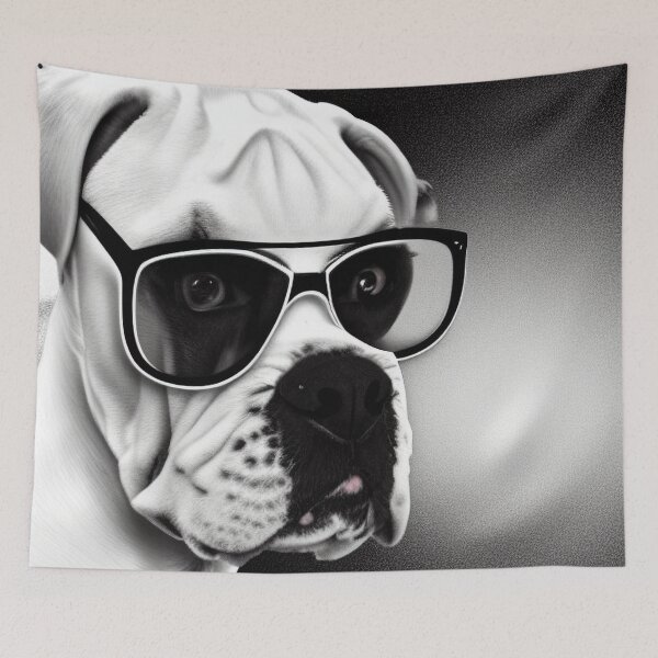 Item preview, Boxer Dog Pop Art with Sunglasses 1 designed and sold by DiatomDesigns.