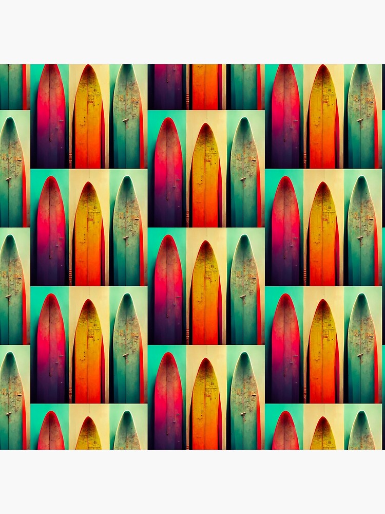  Coloridas obras de arte de tabla de surf, decoración