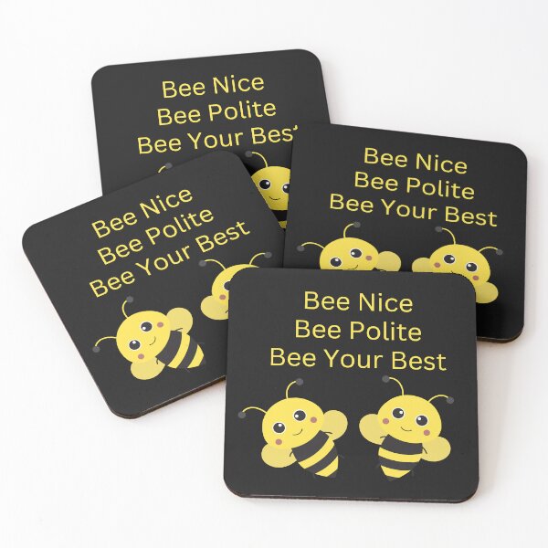 Item preview, Bee Nice, Bee Polite, Bee Your Best-Honey Bees designed and sold by johnrk.