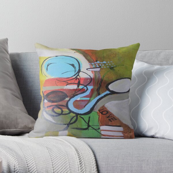Mother's Love Abstract Throw Pillow