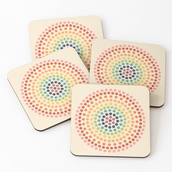 Item preview, Rainbow Polka Dots Mandala designed and sold by Davida Fernandez.