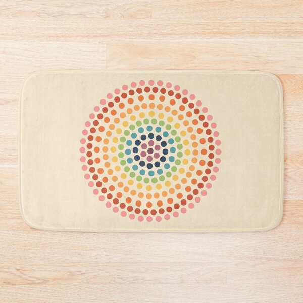 Item preview, Rainbow Polka Dots Mandala designed and sold by Davida Fernandez.