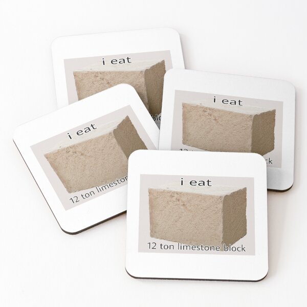 Item preview, I eat 12 ton limestone block ,  designed and sold by skritchy-.