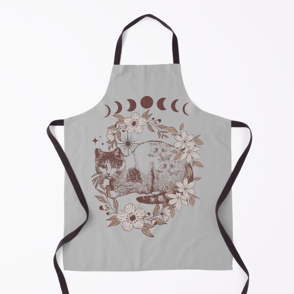 Item preview, Cottagecore Mythical Cat With Wildflowers designed and sold by BronikowskiART.