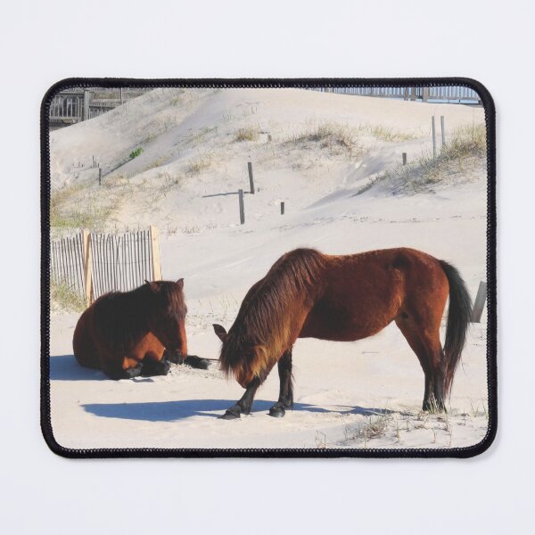 Item preview, Beach ponies in the sand dunes in Outer Banks designed and sold by Highplaces9.