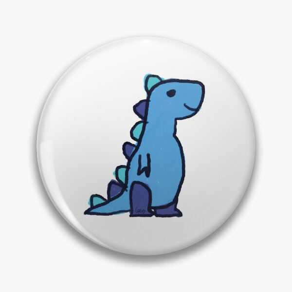 Item preview, Dino 1 (blue, white background) designed and sold by MentaLee.