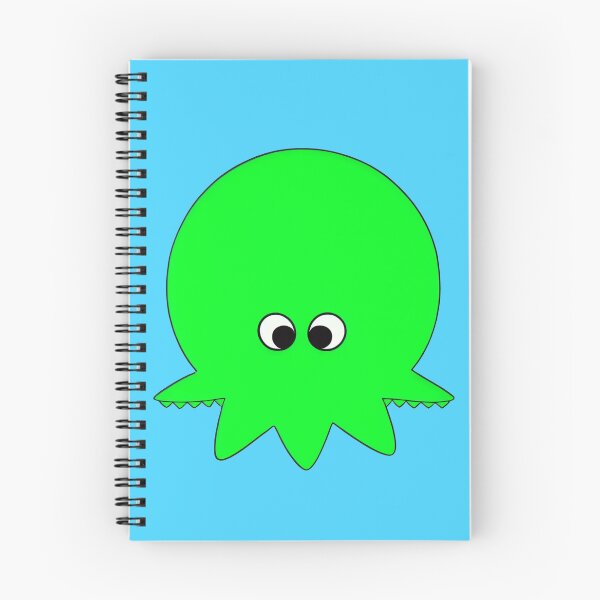Item preview, Green cartoonish round octopus I designed and sold by BrachiaST.