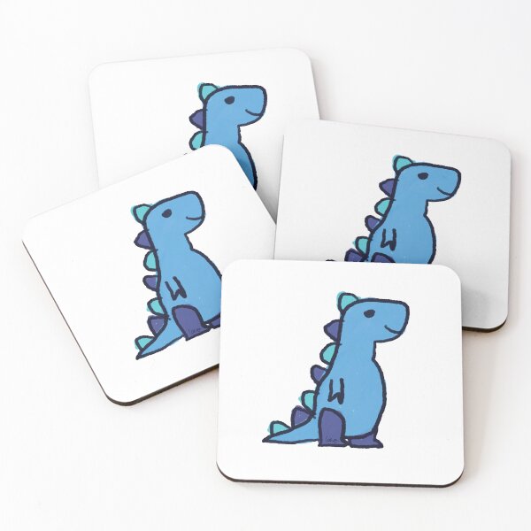 Artikelvorschau, Dino 1 (blau, weißer Hintergrund) entworfen und verkauft von MentaLee.
