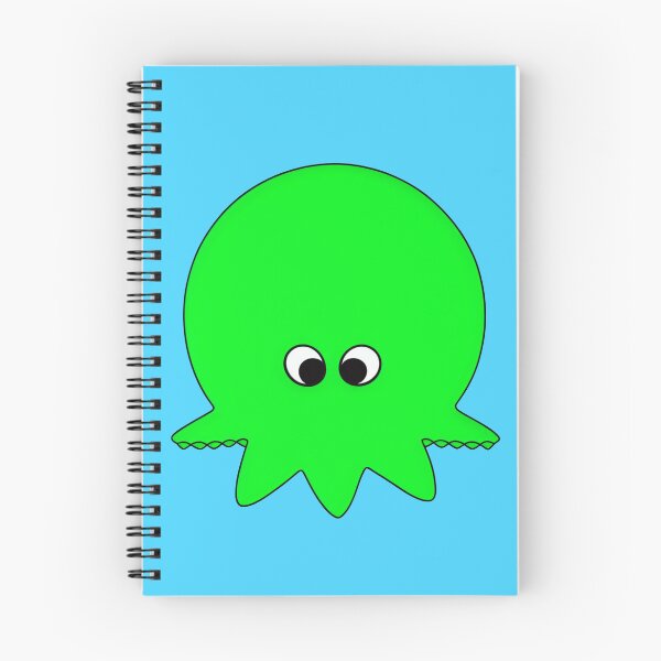 Item preview, Green cartoonish round octopus II designed and sold by BrachiaST.