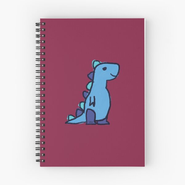 Item preview, Dino 1 (blue, burgundy background) designed and sold by MentaLee.