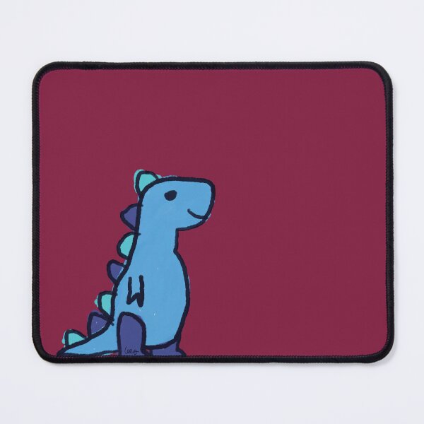 Item preview, Dino 1 (blue, burgundy background) designed and sold by MentaLee.
