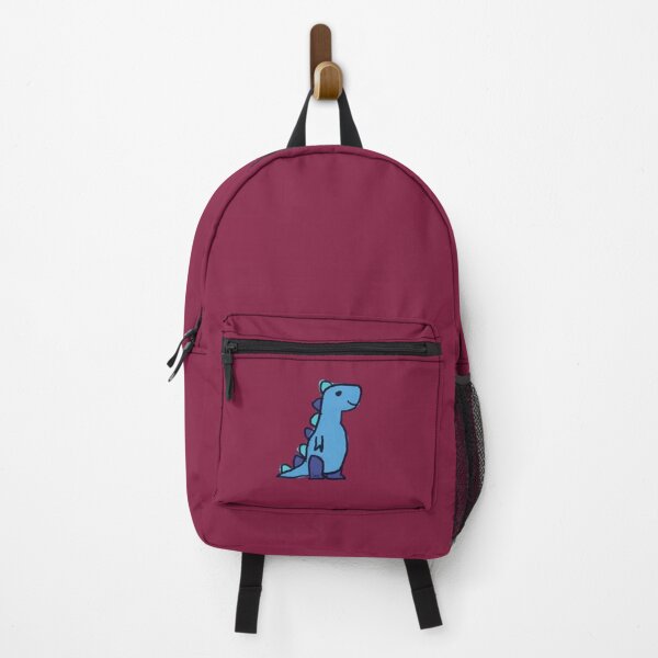 Artikelvorschau, Dino 1 (blau, weinroter Hintergrund) entworfen und verkauft von MentaLee.