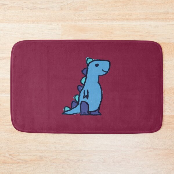 Item preview, Dino 1 (blue, burgundy background) designed and sold by MentaLee.