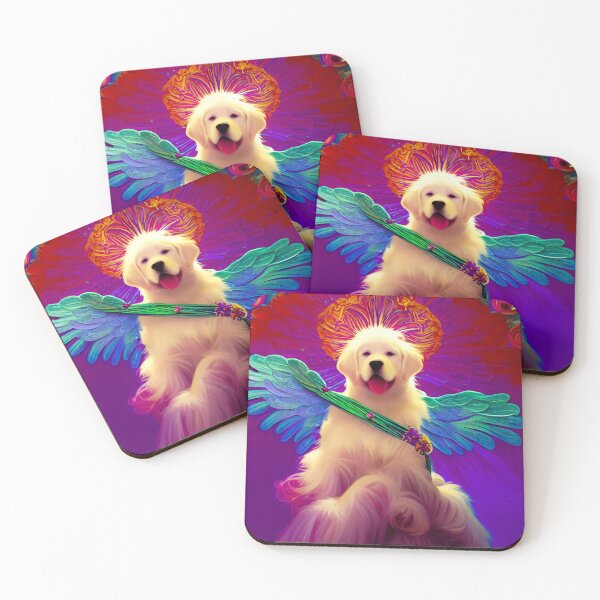 Item preview, Guardian Angel Dog Original Digital Art Design designed and sold by ChorkiePawPress.