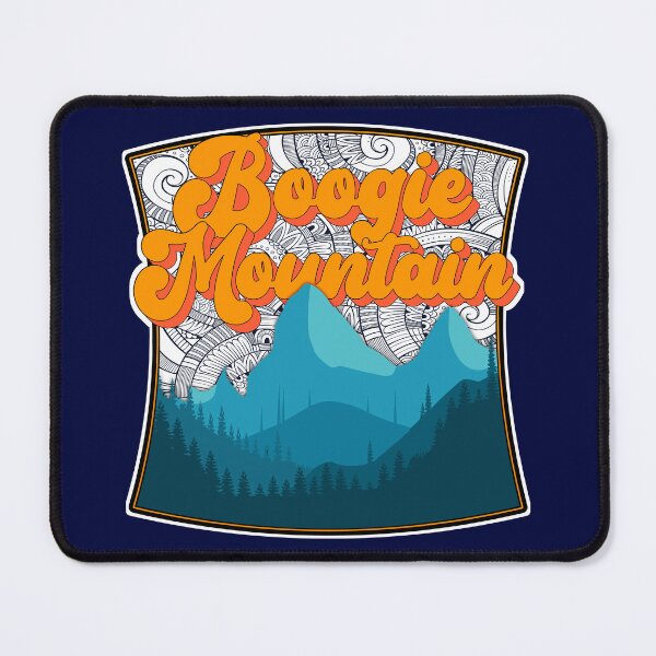 Item preview, Boogie Mountain Camping Badge for Overlanders, Offroaders, Boondockers, Skiers, Hikers, Backpackers, Campers, Kayakers, Gift Sticker designed and sold by Mount-Molehill.