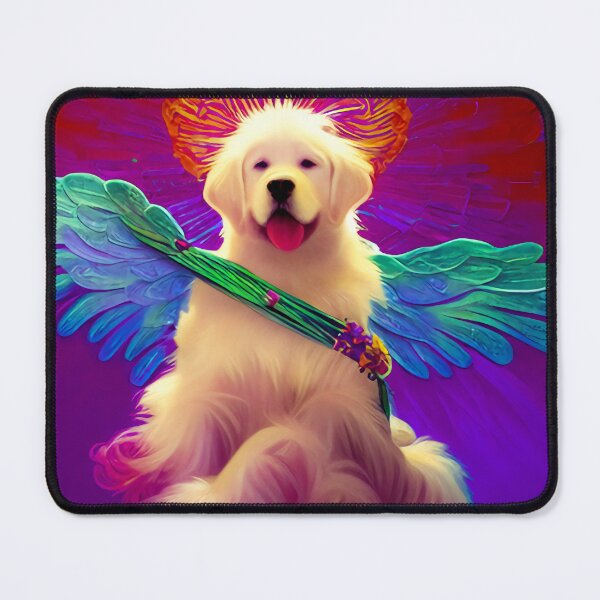 Item preview, Guardian Angel Dog Original Digital Art Design designed and sold by ChorkiePawPress.