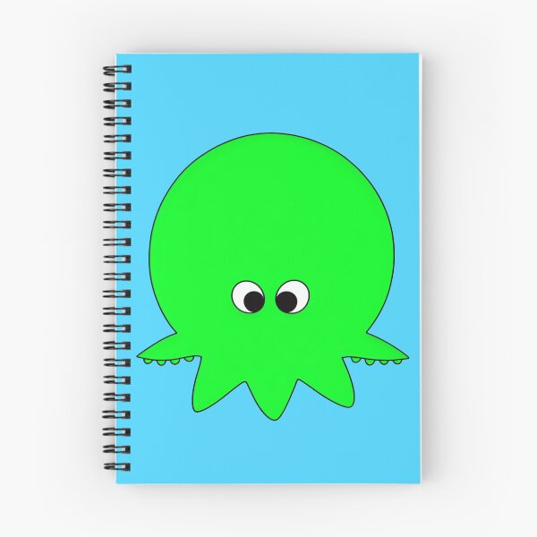Item preview, Green cartoonish round octopus III designed and sold by BrachiaST.