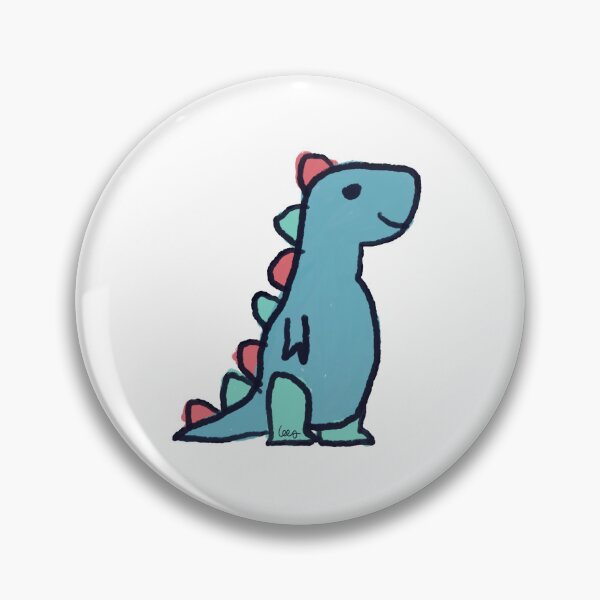 Artikelvorschau, Dino 1 (blau grün rot, weißer Hintergrund) entworfen und verkauft von MentaLee.