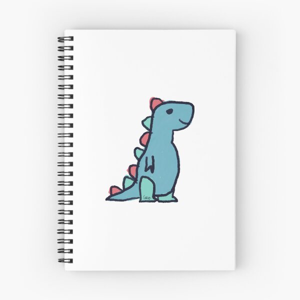 Item preview, Dino 1 (blue green red, white background) designed and sold by MentaLee.