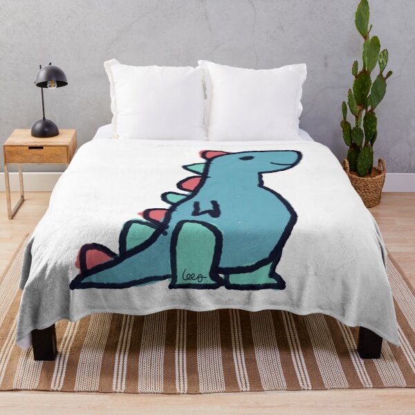 Item preview, Dino 1 (blue green red, white background) designed and sold by MentaLee.