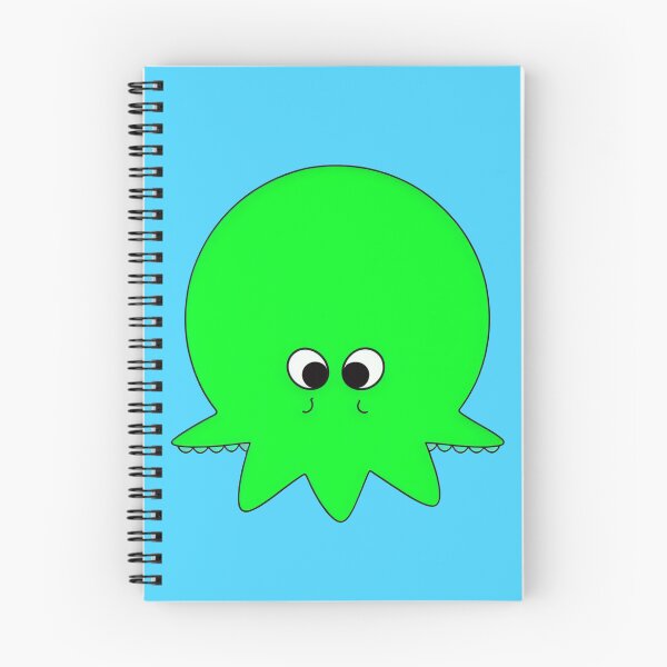 Item preview, Green cartoonish round octopus IV designed and sold by BrachiaST.
