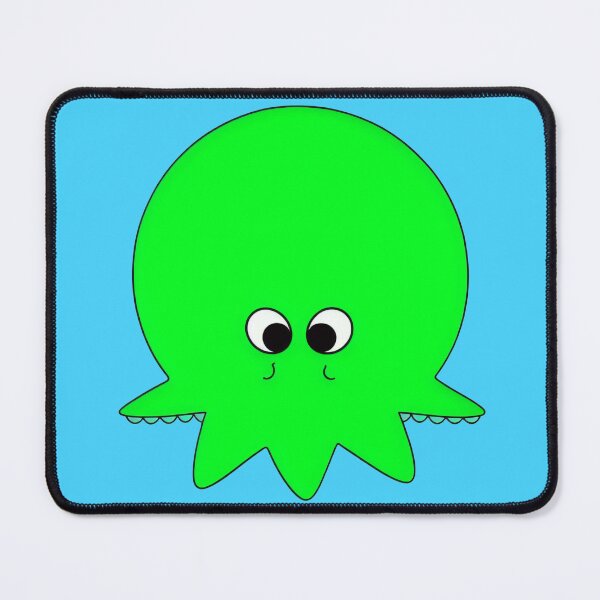 Item preview, Green cartoonish round octopus IV designed and sold by BrachiaST.