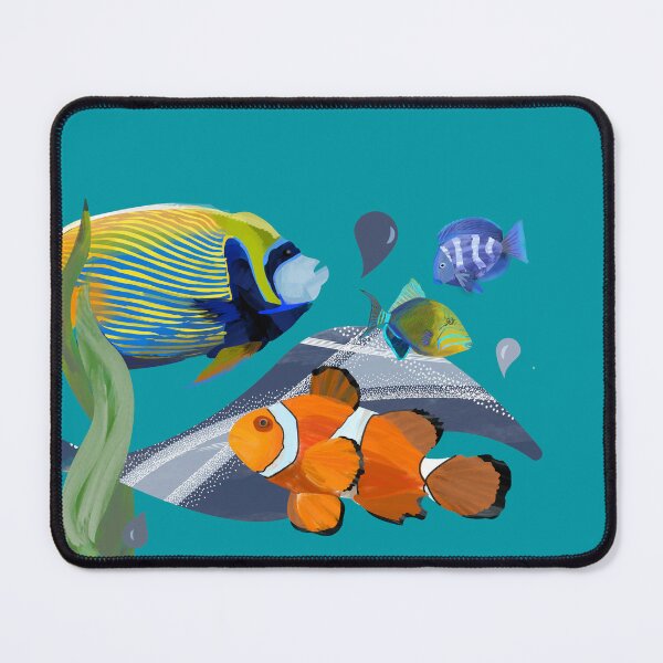 Item preview, Colorful tropical fish aquarium watercolor illustration - Caroline Laursen Original designed and sold by Caroline Laursen.