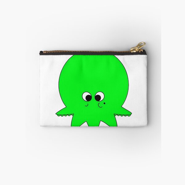 Item preview, Green cartoonish round octopus V designed and sold by BrachiaST.