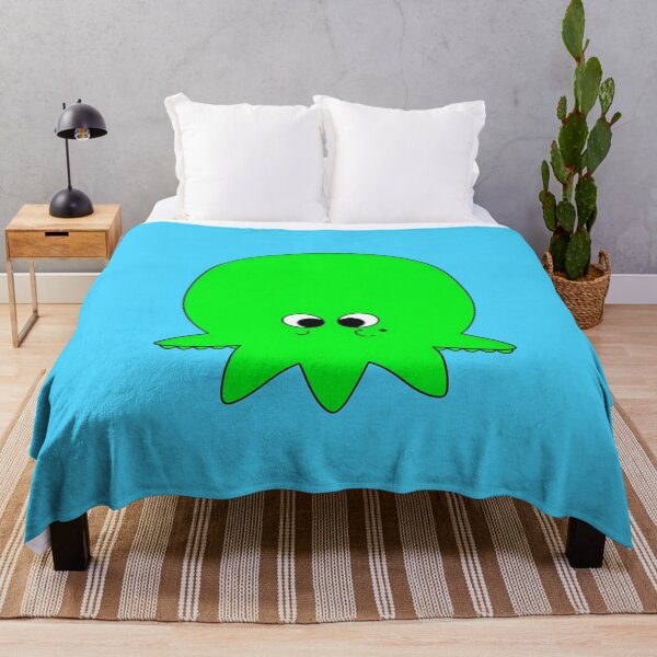 Item preview, Green cartoonish round octopus V designed and sold by BrachiaST.