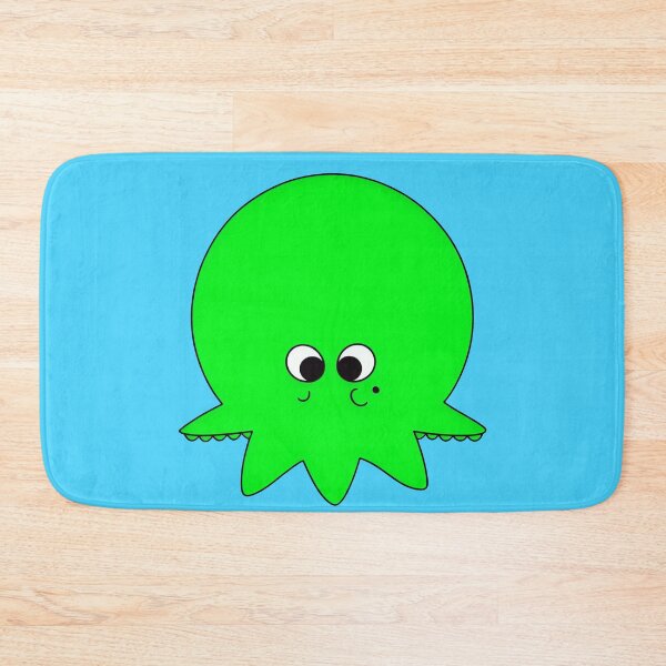 Item preview, Green cartoonish round octopus V designed and sold by BrachiaST.