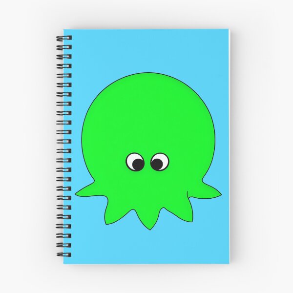 Item preview, Green cartoonish round octopus VI designed and sold by BrachiaST.