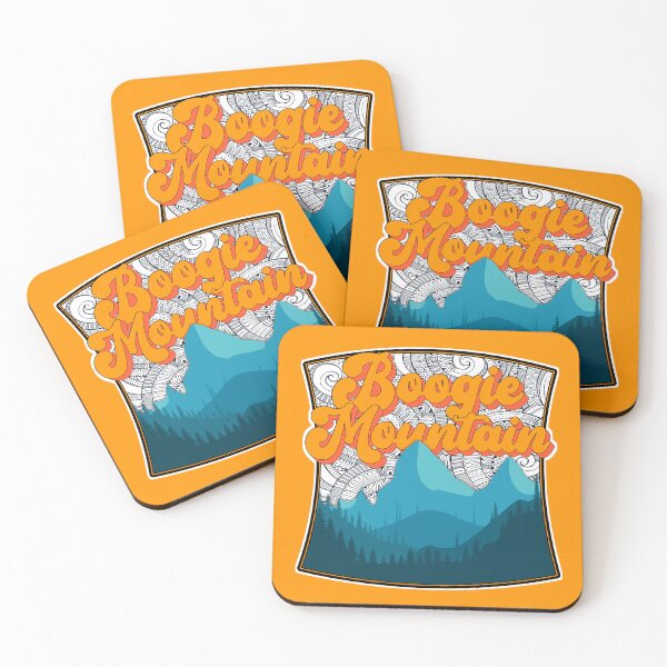 Item preview, Boogie Mountain Camping Badge for Overlanders, Offroaders, Boondockers, Skiers, Hikers, Backpackers, Campers, Kayakers, Gift Sticker designed and sold by Mount-Molehill.