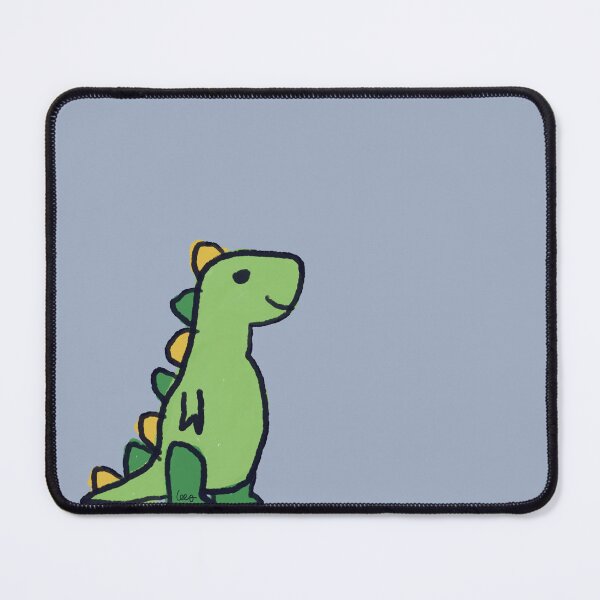 Item preview, Dino 1 (yellow green, blue gray background) designed and sold by MentaLee.