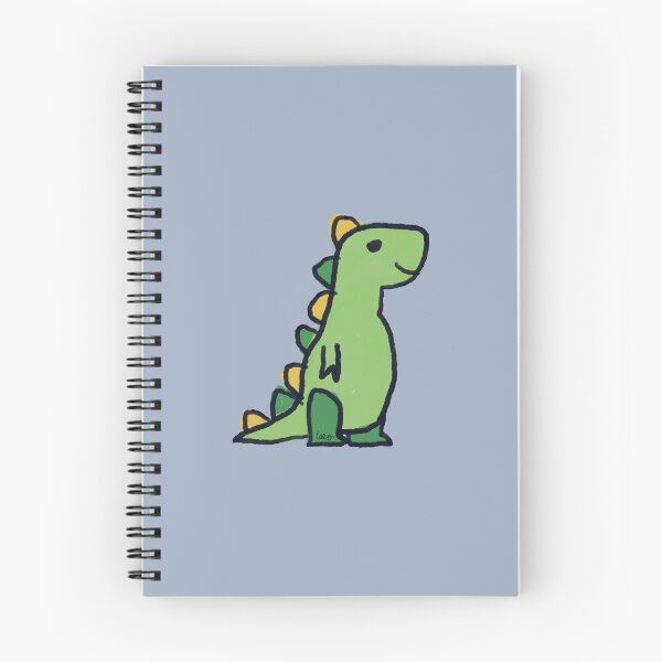 Item preview, Dino 1 (yellow green, blue gray background) designed and sold by MentaLee.