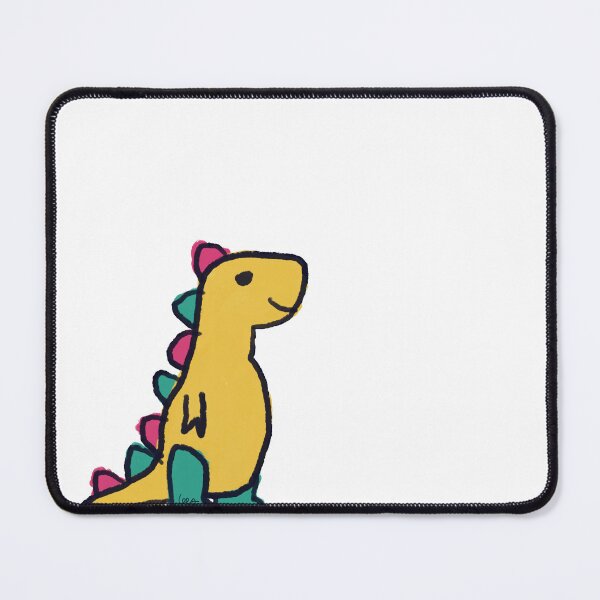 Item preview, Dino 1 (yellow green red, white background) designed and sold by MentaLee.