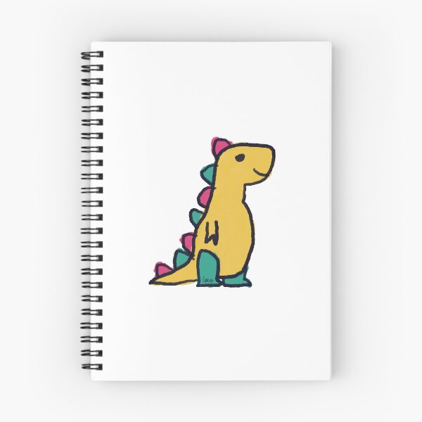 Item preview, Dino 1 (yellow green red, white background) designed and sold by MentaLee.