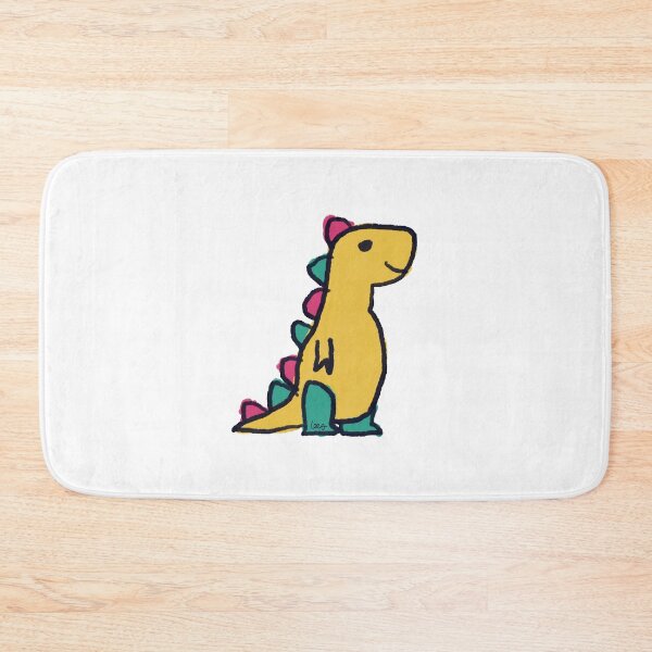 Item preview, Dino 1 (yellow green red, white background) designed and sold by MentaLee.