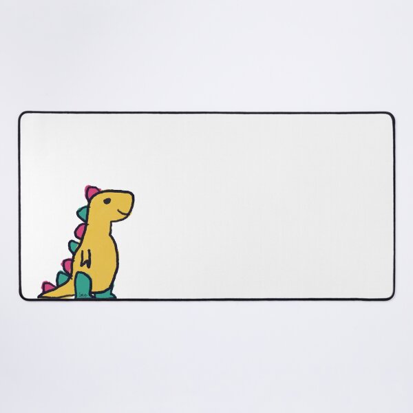 Item preview, Dino 1 (yellow green red, white background) designed and sold by MentaLee.